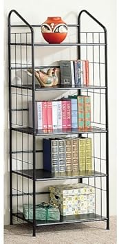 Amazon Com Ad Black Metal Outdoor Patio Plant Stand 5 Tier Shelf