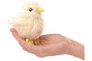 Folkmanis Mini Chick Finger Puppet, Yellow
