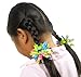 HipGirl Boutique Girls/Women Korker No Crease Ouchless Hair Bow Ponytail Holders (1 Pair Christmas Red Gold Green Korker Pony Holder)