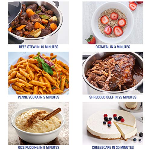 Zavor EZLock Stove Top Pressure Cooker 10 Quart & Pressure Canner Stainless Steel, Multi