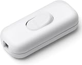 AXFEE 6A Inline Cord Switch 250V Desk Lamp Wire Connector White