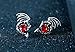 Blingsoul Disc Game Merchandise Earrings - Red Crystal Dragon Studs Costume Jewelry Gift for Women | [J100022] Gam Throns