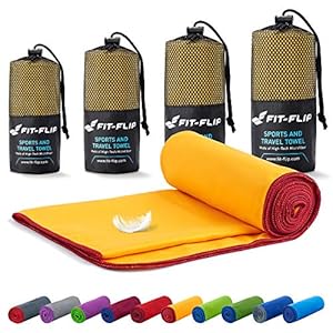 Reishanddoeken set – 16 kleuren, 6 afmetingen – ultralicht, compact, & sneldrogend – Microvezel handdoek – de perfecte…