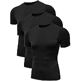 NELEUS Men's 3 or 4 Pack Workout Athletic Compression Shirts