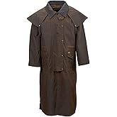 Outback Trading Company Unisex 2056 Stockman Waterproof Breathable Extra-Long Cotton Oilskin Duster Coat