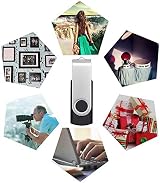 FEBNISCTE 32GB USB Flash Drive 10 Pack Black Swivel USB 2.0 Pendrive w/ Lanyards view 9