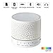 Leacoco Mini Wireless Portable Bluetooth Speaker With LED and Build-in Mic Support AUX TF for iPhone iPod and Android System Equipment Etc. (White)