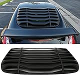 Windshield Louver Fits 2009-2019 Nissan 370Z | IKON Style Rear Window Louvers Cover Sun Shade ABS by IKON MOTORSPORTS | Â 2010 2011 2012 2013 2014 2015 2016