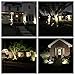 Led Solar Powered Landscape Spotlights, DLLT Waterproof Outdoor Landscaping Lights, 2-in-1 Solar Garden Exterior Wall Light for Tree Flag Yard Pool Lawn Driveway Security Lamps, Daylight
