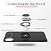 HONTECH Compatible iPhone Xs Max 6.5” 2018 Case, Ultra Thin Soft TPU 360 Rotating Magnetic Car Mount Kickstand Holder Cover, Black-Black