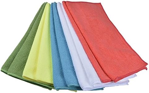 Microfiber Cleaning Cloths for house, Kitchen and Car- 6 different colors .20% less than top competitor, Size 16x12 inch(36)
