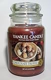 Yankee Candle Chocolate Truffle Large Jar Candle, Food & Spice Scent