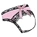 Avidlove Women Lace Underwear Bow-Tie Panties Bikinis Lingerie Pink X-Large