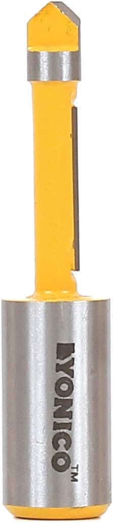 Yonico 14174 - Panel Pilot Trim Router Bit, Diameter: 1/4", Cutting Height: 3/4" - 1/2" Shank, 1/2 Inch
