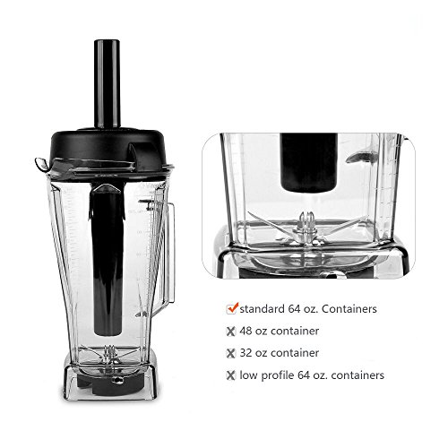 image for EVERIE Tamper Compatible with Vitamix Blenders Classic Standard 64 Oz 