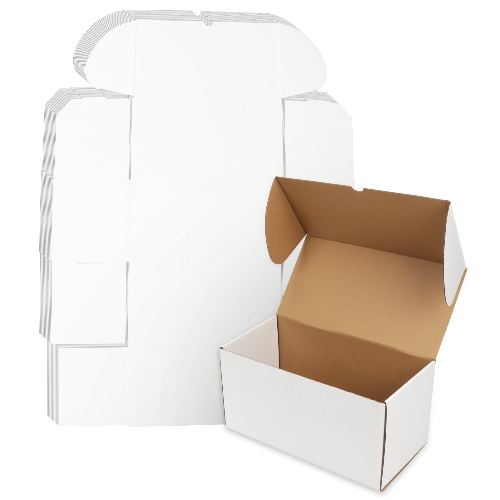 Photo 1 of WIFTREY 12x6x6 White Shipping Boxes pack of 15, Corrugated Cardboard Boxes 12 x 6 x 6 for Packaging Small Business, Moving, Mailing