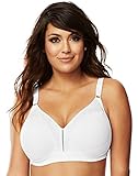 Just My Size Women's Perfect Lift Wire Free Bra, White, 40C