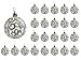 SLEETLY 32pk Christmas Ornaments for Tree Holiday Xmas Decorations, Shatterproof Plastic 3.15/2.36 Inch Glitter Balls, Icicles and Snowflakes Set, Silver