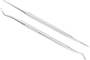Ingrown Toenail Tool, Nail Tools 2pcs Ingrown Toenail File Lifter Professional Double Sided Stainless Steel Ingrown Toenail C