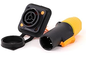 Wiring Connecting Terminals - 1set Waterproof Locking Powercon True Connector NAC3FX-W + PowerCon Chassis Connectors NAC3MPX 