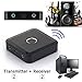 SUPRBIRD Bluetooth Transmitter and Receiver Wireless 3.5mm Bluetooth Stereo Audio Adapter for Home/ Car Audio Stereo System (aptX Low Latency, Pair 2 at Once)