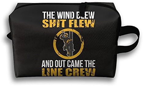 The Wind Blew Shit Flew And Out Came The Line Crew Portable Multifunction Large Travel Cosmetic Pouch Bag Makeup Bags Wash Organizer