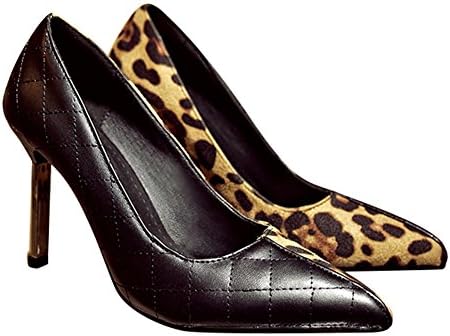 Xiujanet Sexy Women's Classic Fashion Leopard Stiletto Pointed Toe High Heel Pumps Shoes New (7.5 B(M) US, Leopard-1)