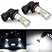 JDM ASTAR Bright White PX Chips 9006 LED Fog Light Bulbs with Projector