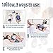 DreamyPanda Toddler Bed Rail Bumper/Foam Guard for Bed - Extra Large - Side Rail with Bamboo Cover - Pillow Pad for Toddlers, Kids [1-Pack]