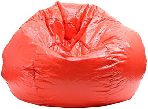 Sturdy and Durable Sparkle Vinyl Cover Luke Bean Bag Chair with Double Stitched and Child Safe Zipper
