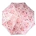 kilofly Anti-UV Embroidered Sun Protection Folding Parasol Umbrella, UPF 40+