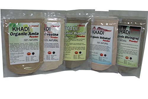 Khadi amla reetha shikakai bhringraj bramhi powder