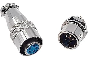 BHUPWZE XS8 XS9 XS10 Connector Push-Pull Circular Quick 2pin3pin4pin5pin Gold Plated Contact Male and Female Plug(XS9-5)