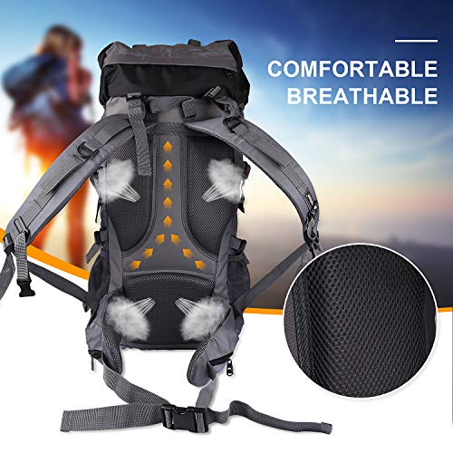 AUTOPDR Hiking Backpack,70L Large Trekking Bag, Capacity Outdoor Camping Backpack, Professional Multifunctional Hiking Gear Hiking Camping Rucksack