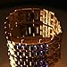 Soleasy@ 8-LED Blue Light Digit Stainless Steel Bracelet Wrist Watch Gold WTH0353