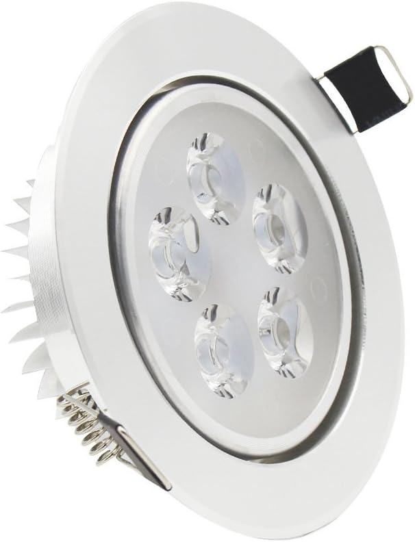 LEDIARY 5W LED Ceiling Light Downlight Recessed Lighting Warm White 90mm Cut Out Super Bright,with LED Driver