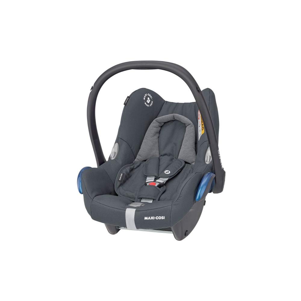 Maxi-Cosi CabrioFix Babyschale, Baby-Autositze Gruppe 0+ (0-13 kg), nutzbar bis ca. 12 Monate, passend für FamilyFix-Isofix Basisstation, Essential Graphite (grau)