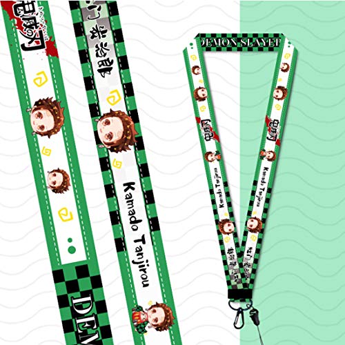 Demon Slayer Manga Merch Gift Set, Including Drawstring Bag,Stickers, Bracelets, Lanyard, Button Pins, Phone Ring Holder, Keychain for Japanese Anime Fans