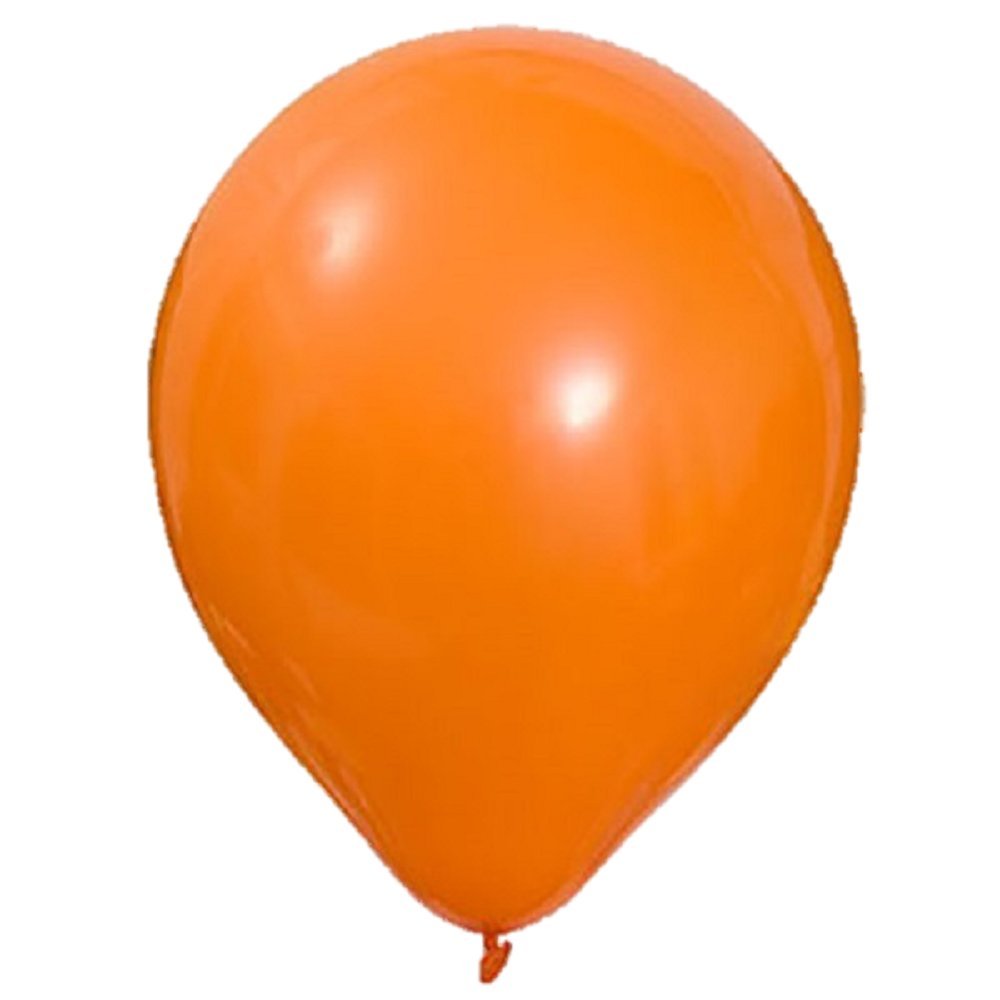50 pcs 10" (25CM) Balloons Pearlised Metallic Latex Air or Helium Wedding Birthday Christmas Party Decoration Available in 14 colours (Orange)