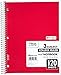 Mead Spiral Notebook, 3 Subject, College Ruled, 8 x 11 Inch, 120 Sheets, Pack of 6