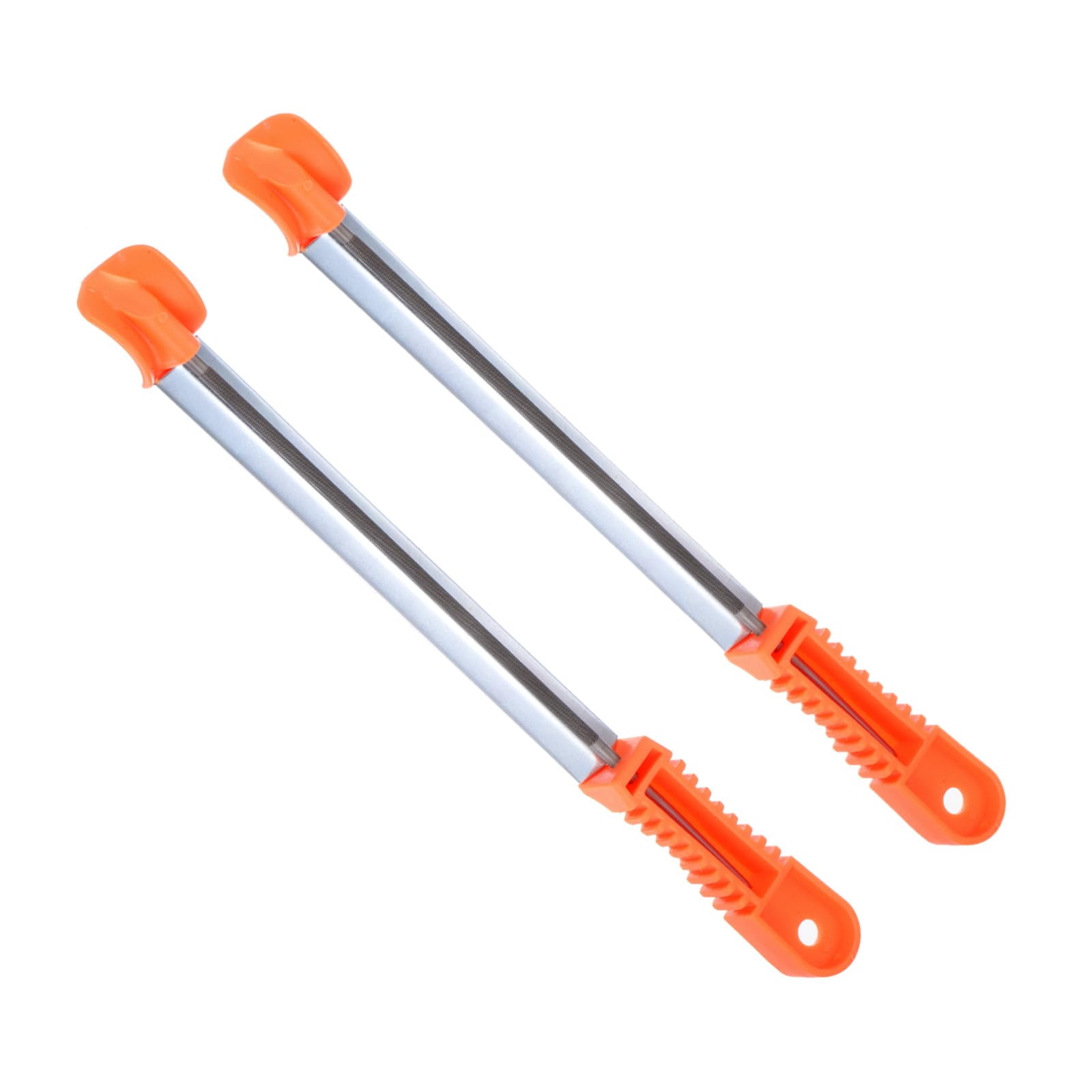CoCud Chainsaw File, 11/64" (4.5mm), Chrome Steel Round Sharpener Files with Non-slip Sharpening Guide Handle - (Applications: for Sharpening Chain Saws), 2pieces