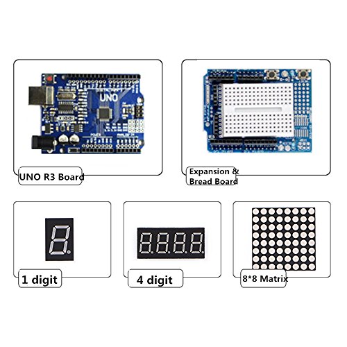 Sunhokey UNO R3 Starter Kit Upgraded Version with Tutorial for Arduino