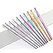 LIHAO 75 Piece Crochet Hooks Yarn Knitting Needles Stitch Markers Gauge Ruler Scissors Gift Set