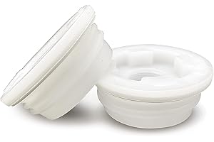 GREEN GOODS Bung Cap 2" Buttress (Coarse Thread) with Gasket for 55 Gallon Plastic Drums -2pc Made in USA