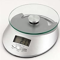 Balança digital eletrônica de cozinha com Relógio 1g à 5kg CBRN02399