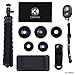 Smartphone Photography Kit - Flexible Cell Phone Tripod, Bluetooth Remote Control Camera Shutter and 5in1 Lens Kit - Universal Octopus Pod - Telephoto, CPL, Fish Eye, Macro and Wide Angle Lens