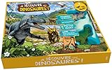 Je découvre les dinosaures : Contient : 4 figurines, 30 autocollants, 1 poster géant, 1 livre by 