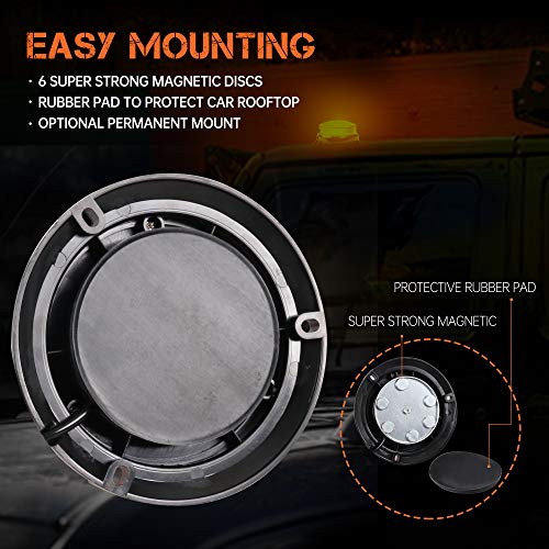 Primelux Emergency Lights for Vehicles Amber Strobe Lights for Trucks