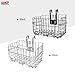 Arltb Lift Off Folding Bike Basket Rust Proof Easy Installation on Front Handlebar & Rear Seat Capacity 44lbs Suitable for Folding Bikes and Some Mountain Bikes - Black/Silver