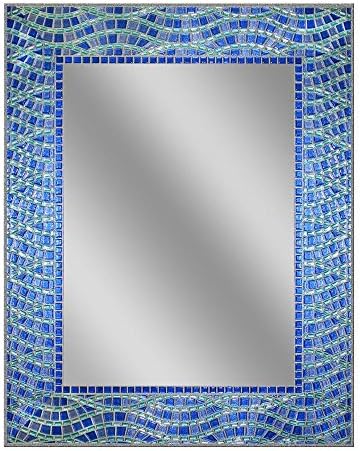 24 in. x 30 in. Frameless Single Blue Ocean Mirror